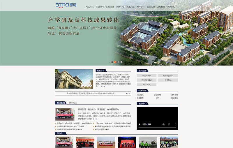网站建设案例-恩马（集团）有限公司